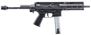 B&T USA SPC9 9mm Luger Semi-Auto Pistol - Black - 9.1" - 30 Round - Brace Adapter